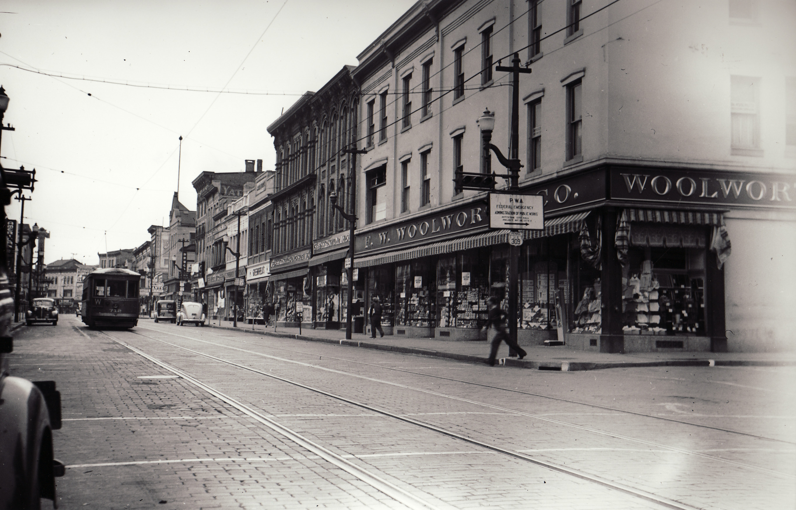 A view of the corner of North Main and Broad...