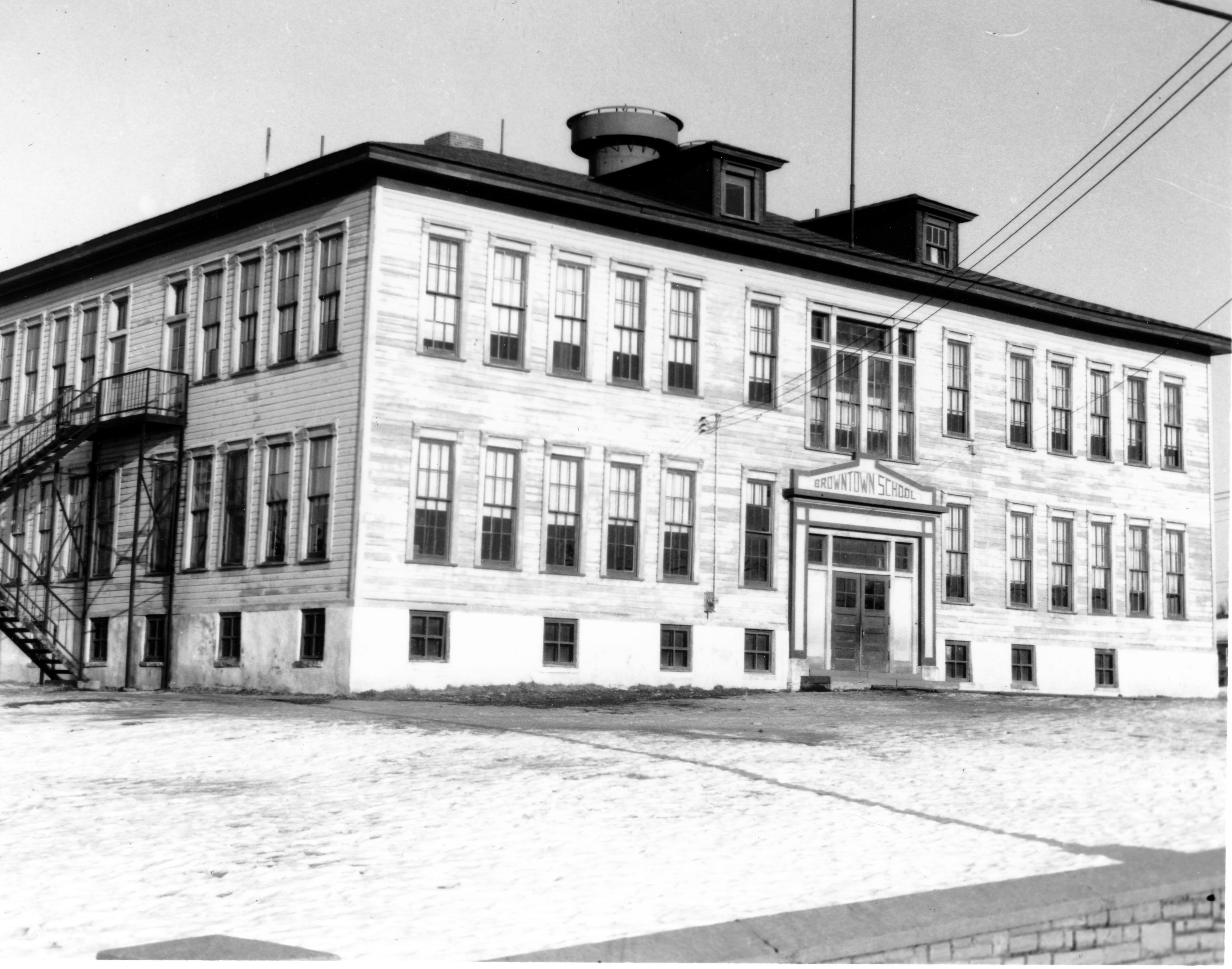 Browntown School located in Pittston Township. (GREATER PITTSTON HISTORICAL SOCIETY)