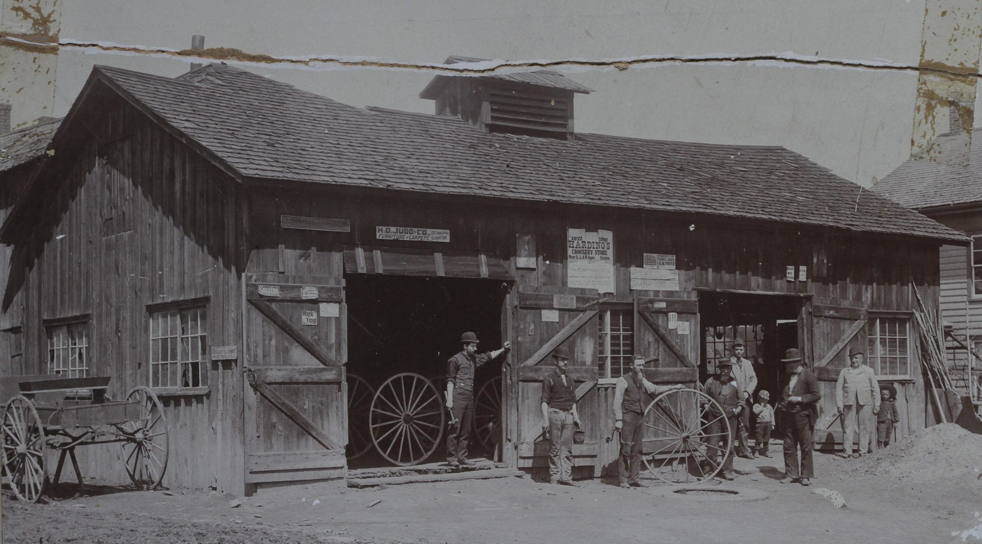 M.M. Decker & Son blacksmith shop at 1116 Lafayette St....