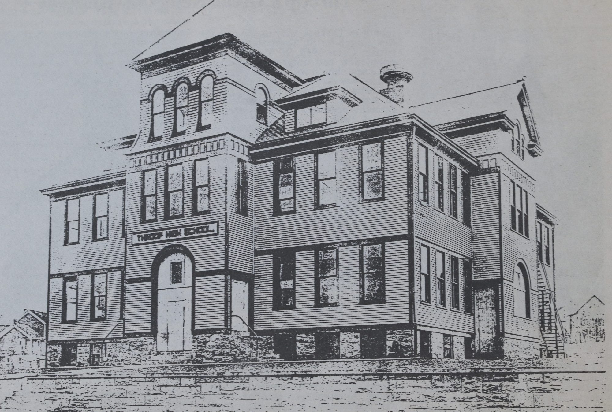 Throop High School circa 1912. (LACKAWANNA HISTORICAL SOCIETY)