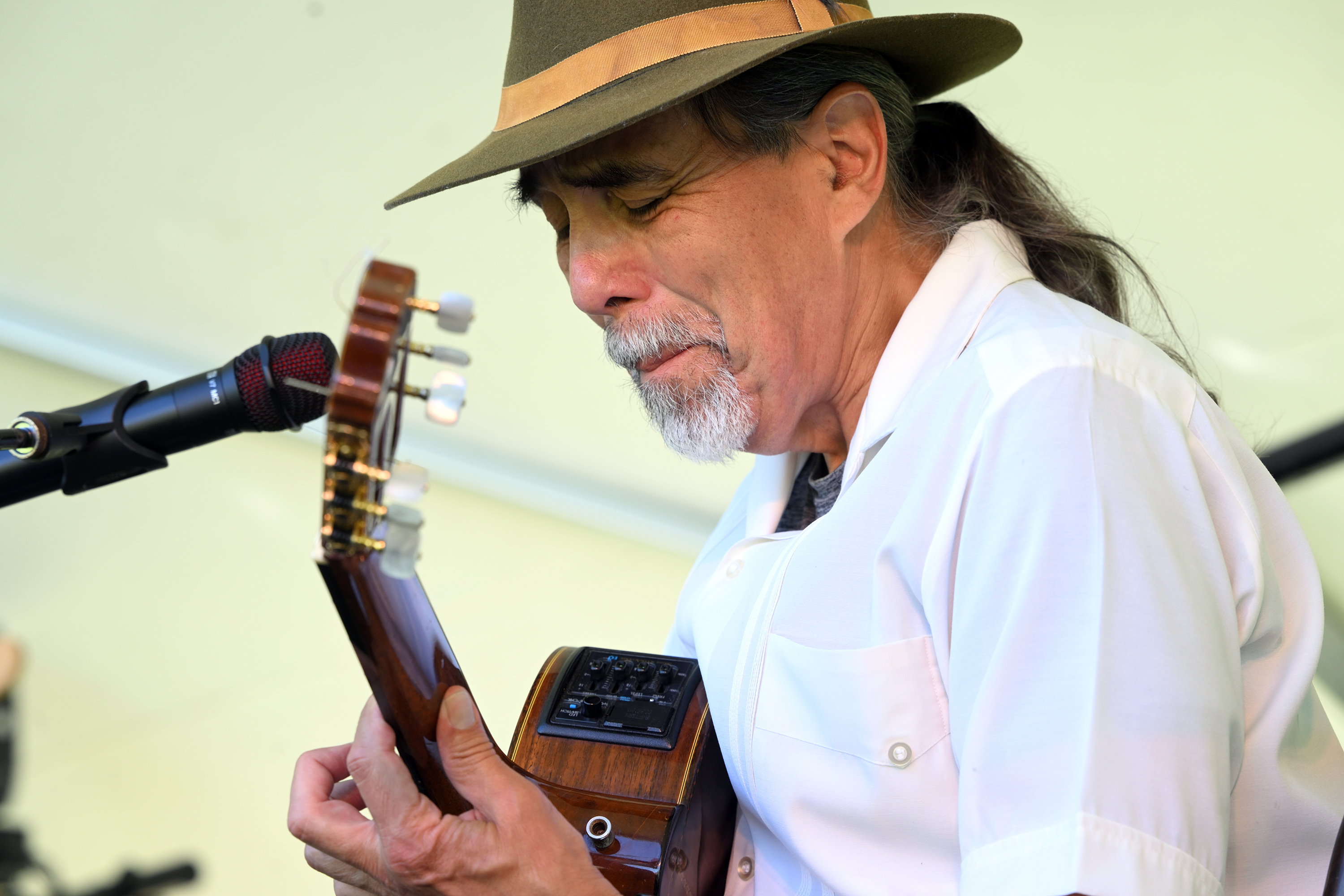 Jorge Torres of the band Rio Bossa from Easton performs...
