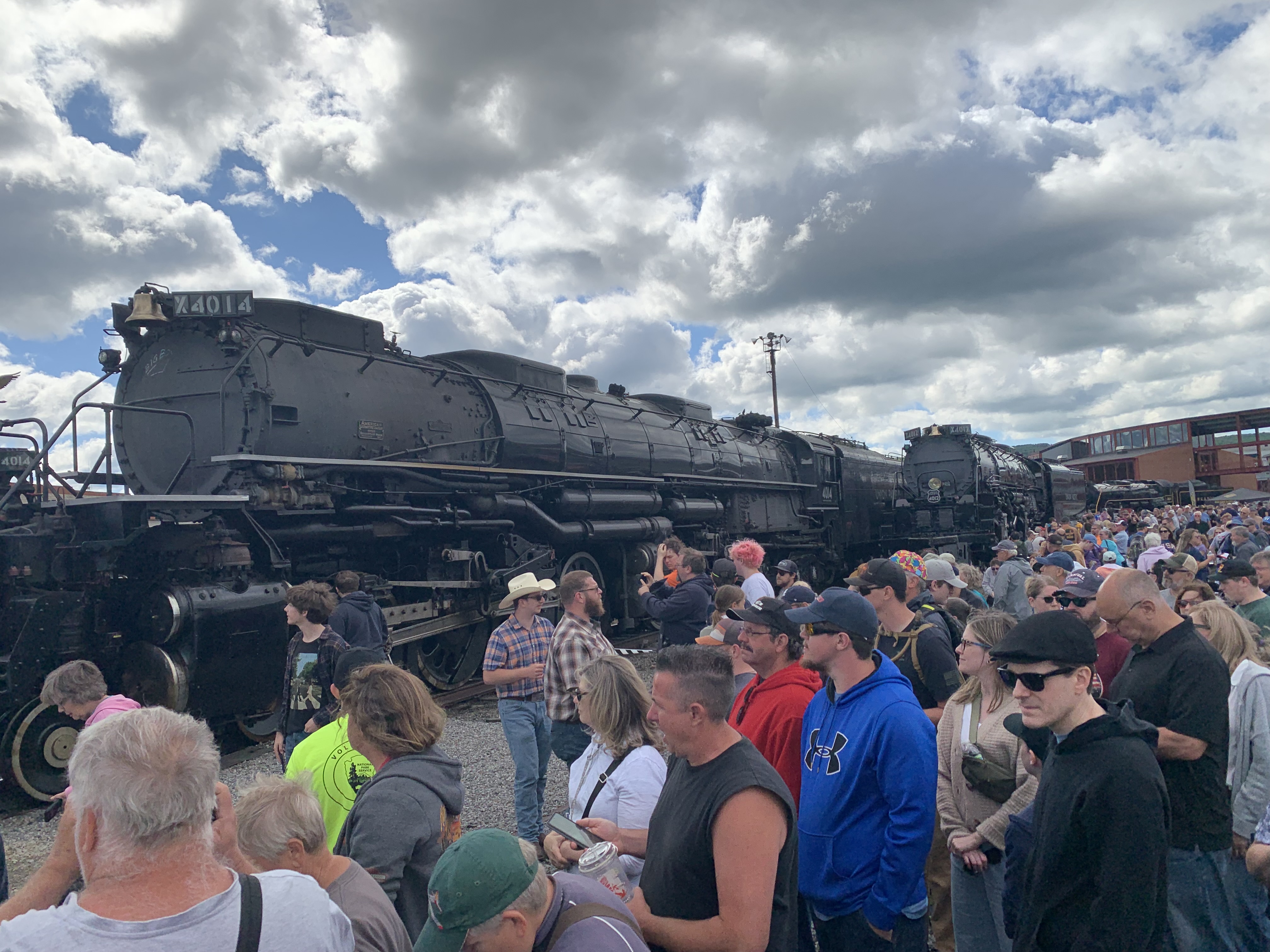 Crowds of people on Monday, June 15, 2026 at Steamtown...