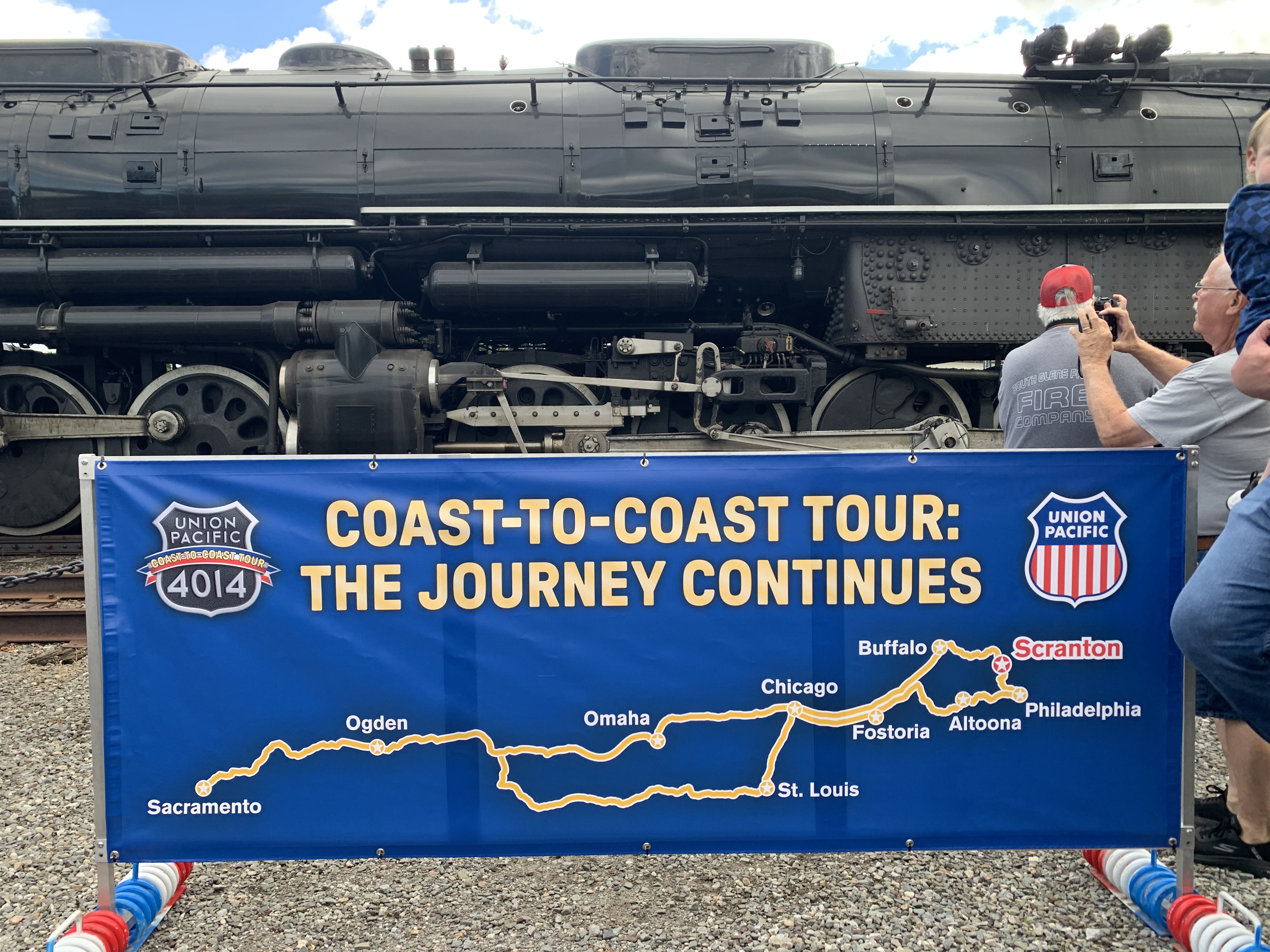 A sign on Monday, June 15, 2026 at Steamtown National...
