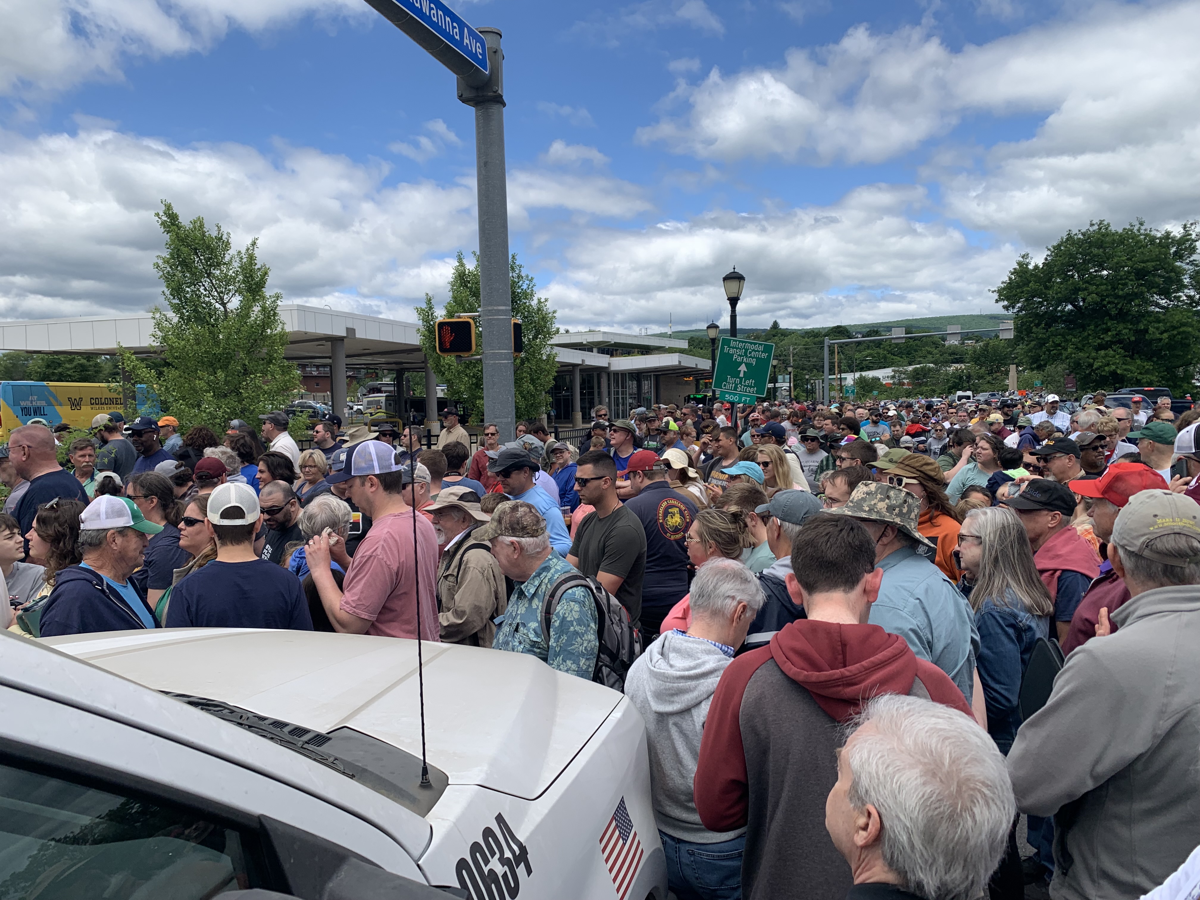 Crowds of people in long lines Monday, June 15, 2026...