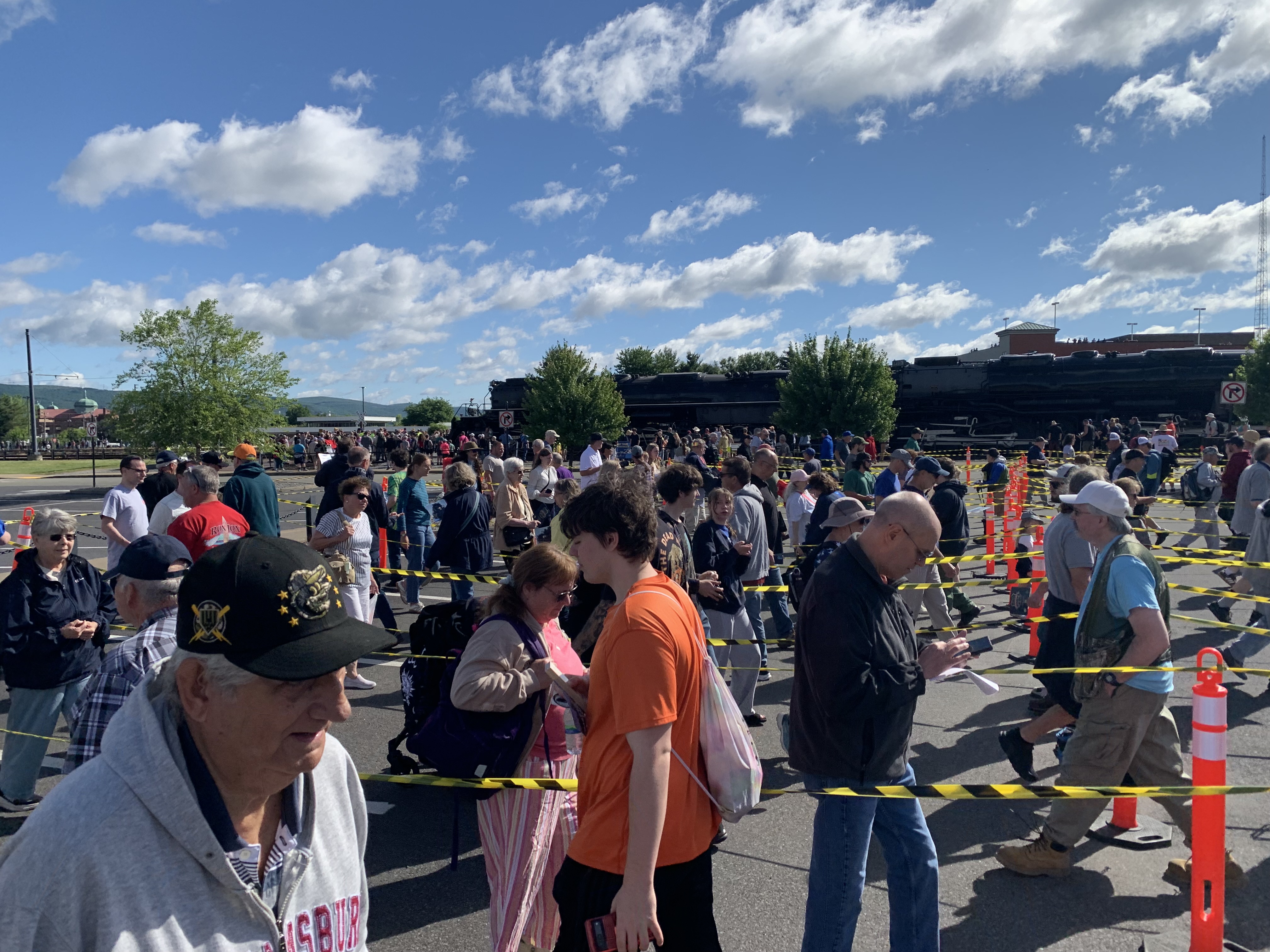 Crowds of people in long lines Monday, June 15, 2026...