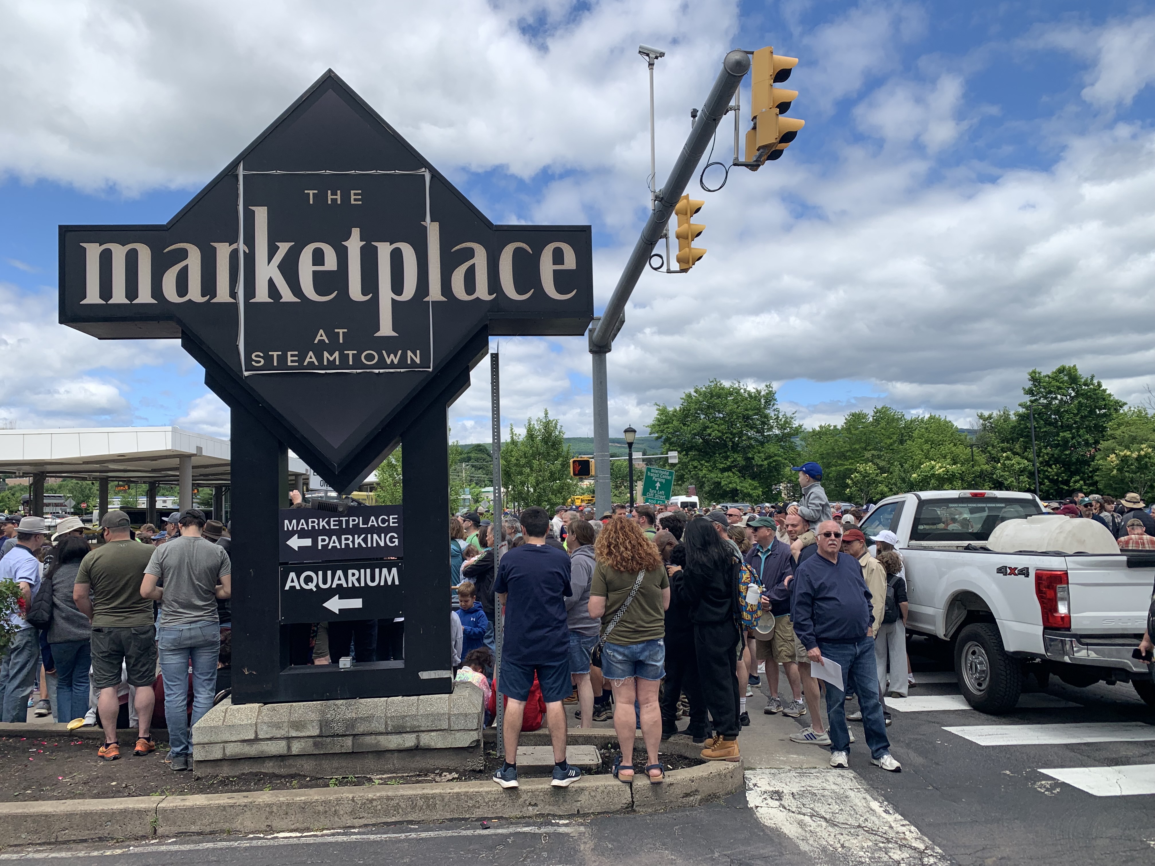 Crowds of people in long lines Monday, June 15, 2026...