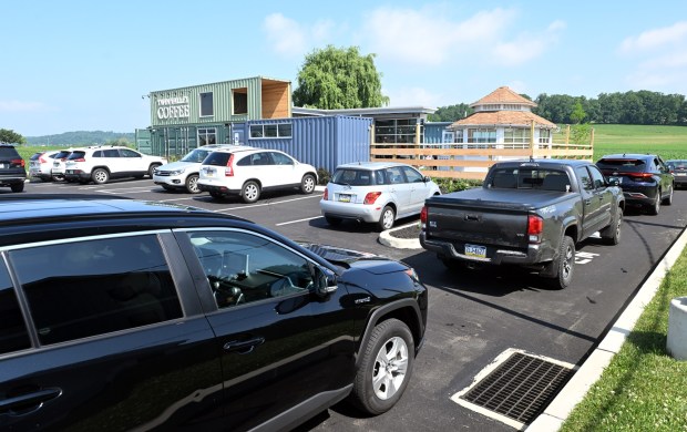 A view of Twin Valley Coffee's Main Street Café in Caernarvon Township, Berks County. This photo shows the new building, which incorporates the original structure - a gazebo, into the property. (BILL UHRICH/MEDIANEWS GROUP)