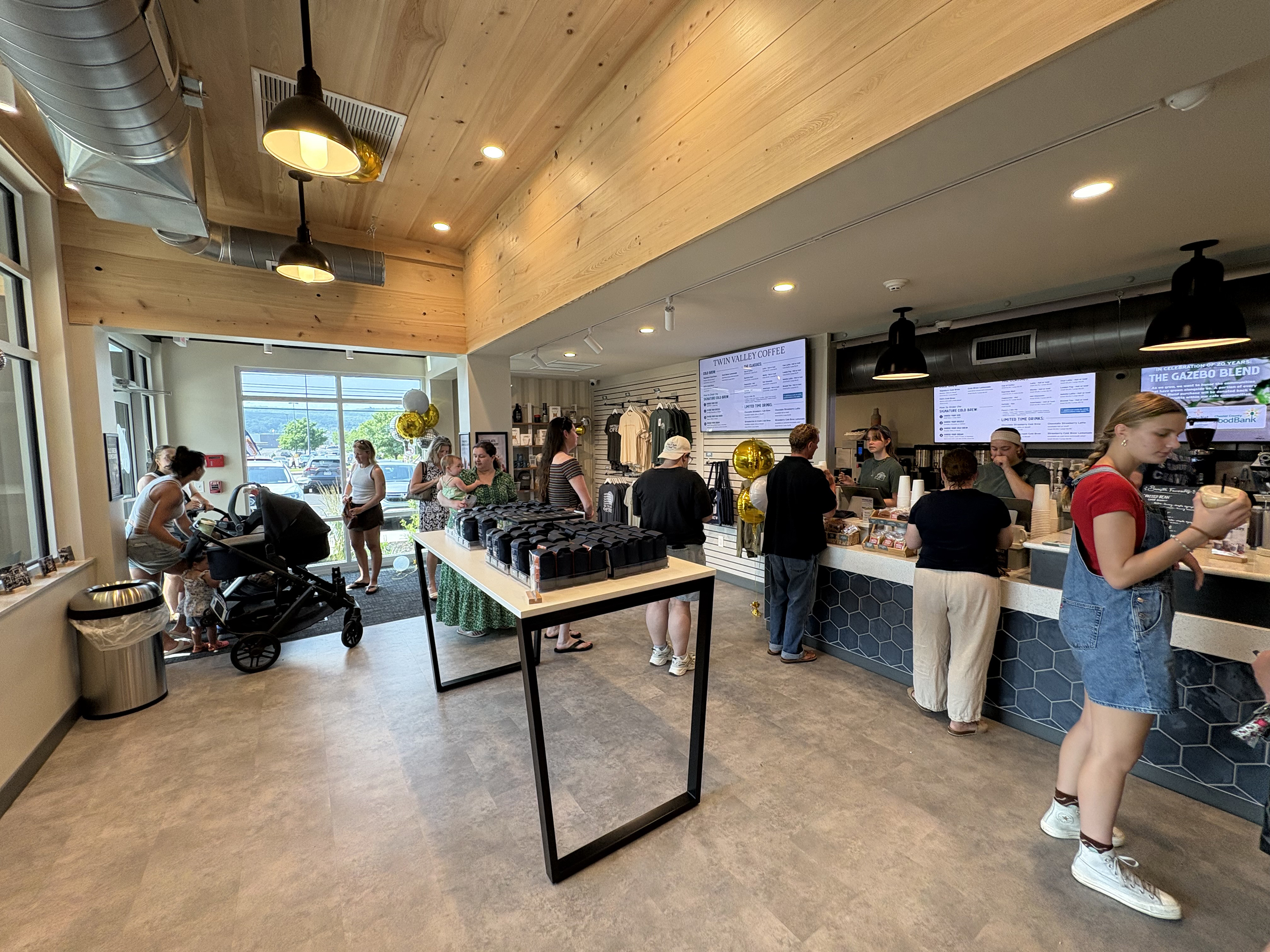 Customers at Twin Valley Coffeeâs new Main Street CafÃ© in...