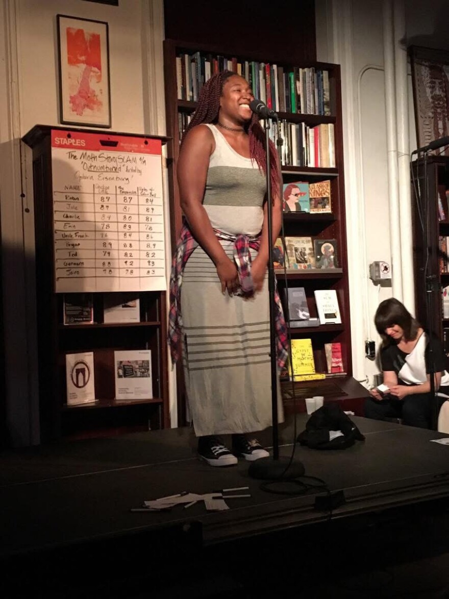 Mmachi Dimoriaku trained at the Moth, a storytelling nonprofit in New York City.
