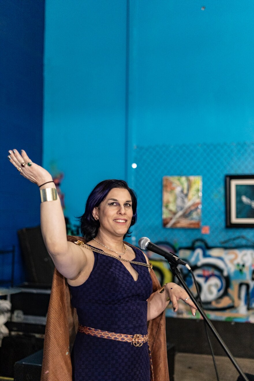 Charley Rude, a trans woman from Lackawanna County, is co-owner of Strange Birds, a queer venue in Scranton.