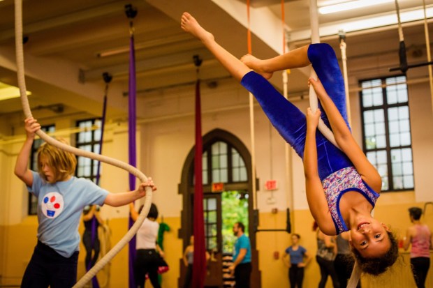The Philadelphia School of Circus Arts gives children the chance to run away to the circus with summer camp. (COURTESY OF THE PHILADELPHIA SCHOOL OF CIRCUS ACTS)