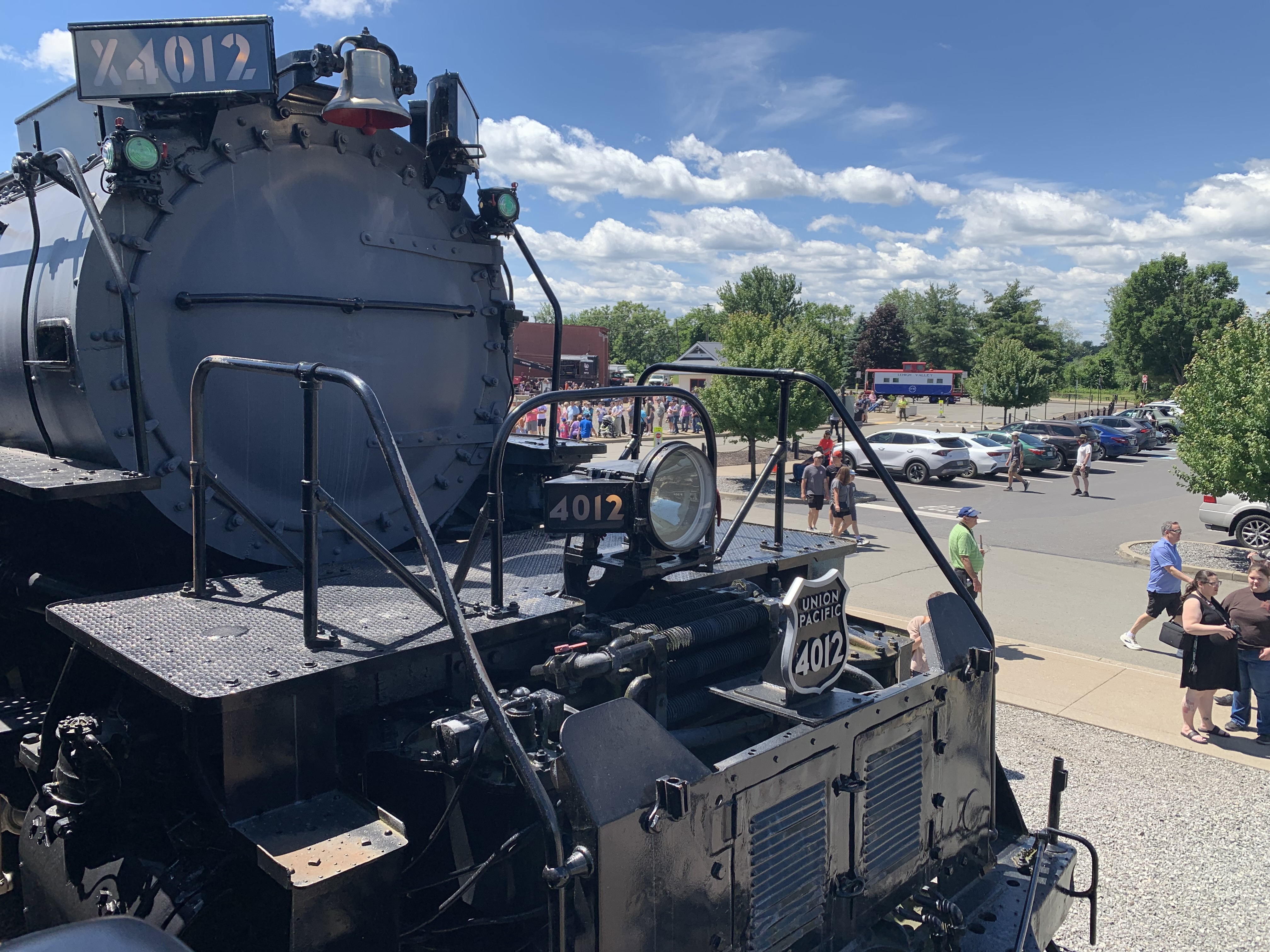 A view from inside the cab of Union Pacific’s Big...