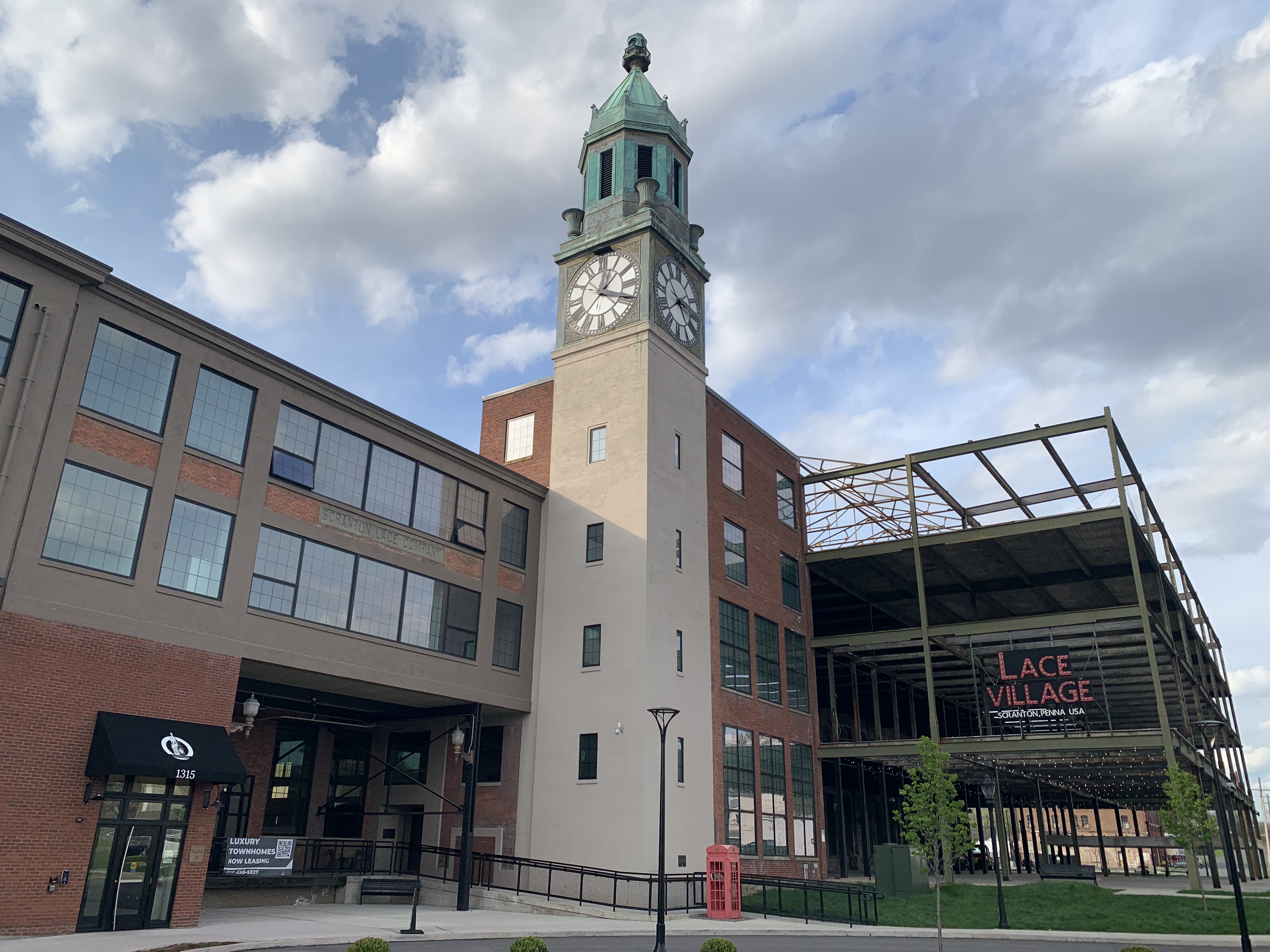 Lace Village, a mixed-use redevelopment of the former Scranton Lace...