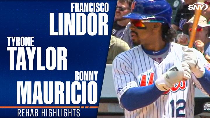 Francisco Lindor, Tyrone Taylor, and Ronny Mauricio continue rehab assignments in Syracuse