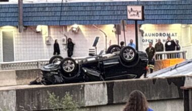 1 injured after vehicle crashes, overturns in Etna creek