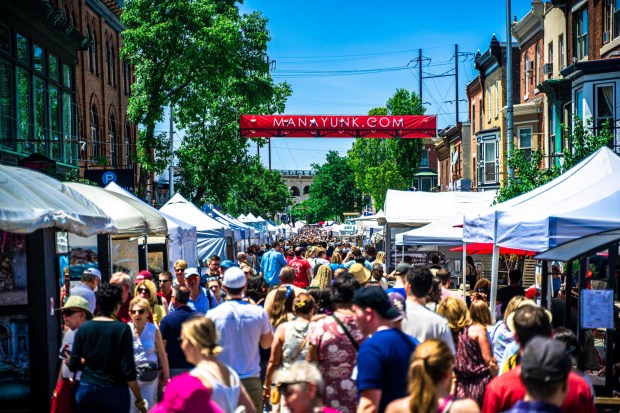 The annual Manayunk Arts Festival is a hit every year along Main Street. (Photo courtesy of Manayunk Development Corp.)