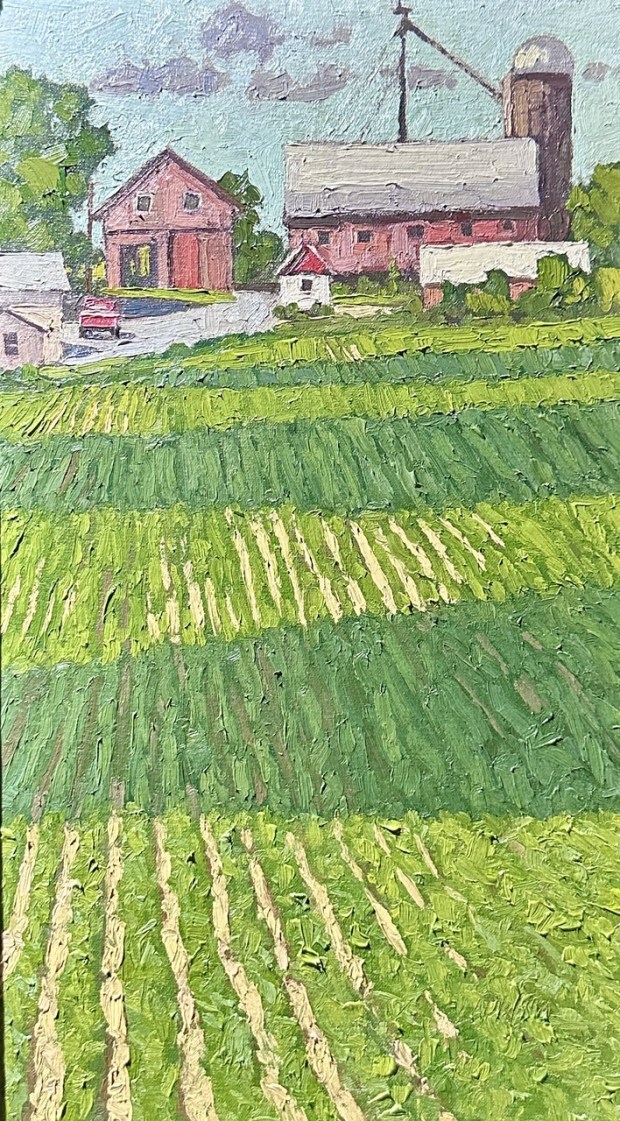 "Corn Ribbons" by Jim Laurino of Litchfield, Conn., was awarded Best in Show at the Plein Air West Reading art competition. (Courtesy of Plein Air West Reading)