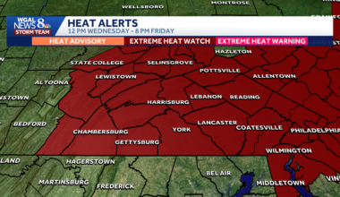 Extreme heat watch issued for south-central Pa. ahead of triple-digit scorcher