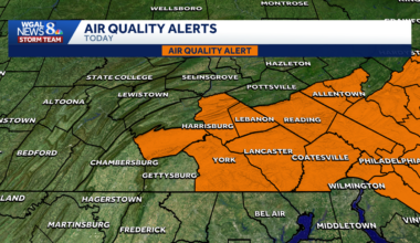 Code orange air quality alert issued for most of south-central Pa.