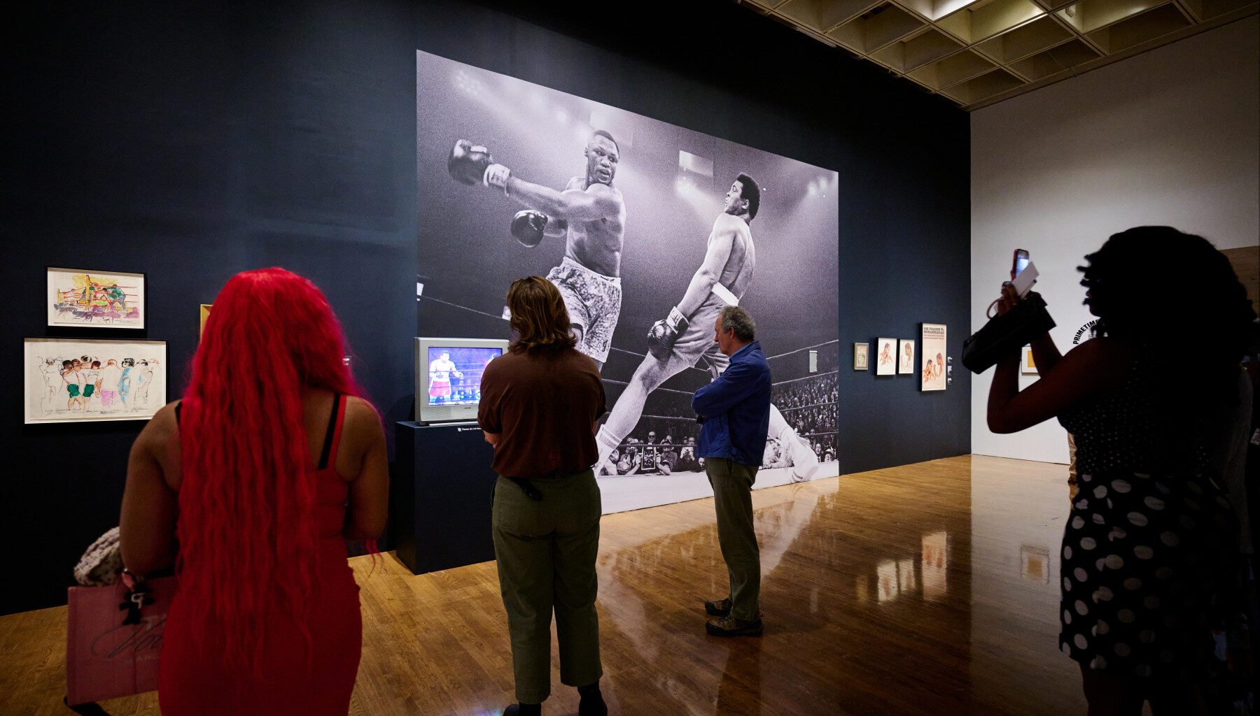 Visitors in Rising Up: Rocky and the Making of Monuments. Philadelphia Museum of Art, 2026.