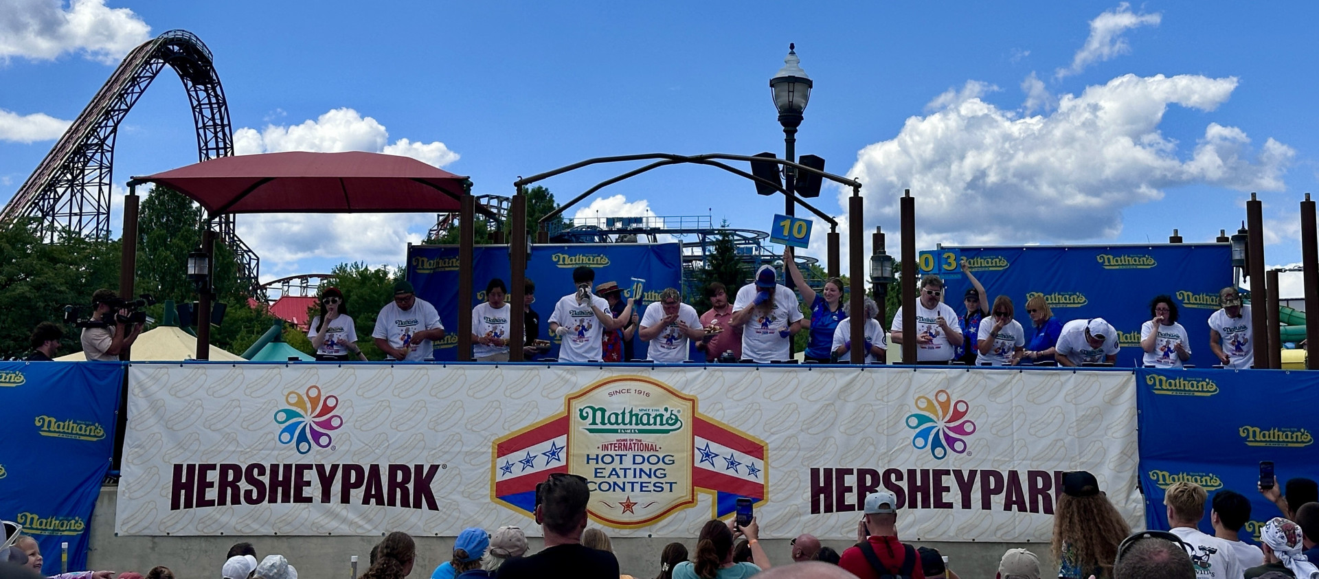 Nathan's Hot Dog Eating Qualifier at Hersheypark