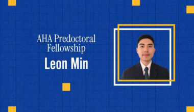Pitt’s Leon Min wins American Heart Association (AHA) Predoctoral Fellowship