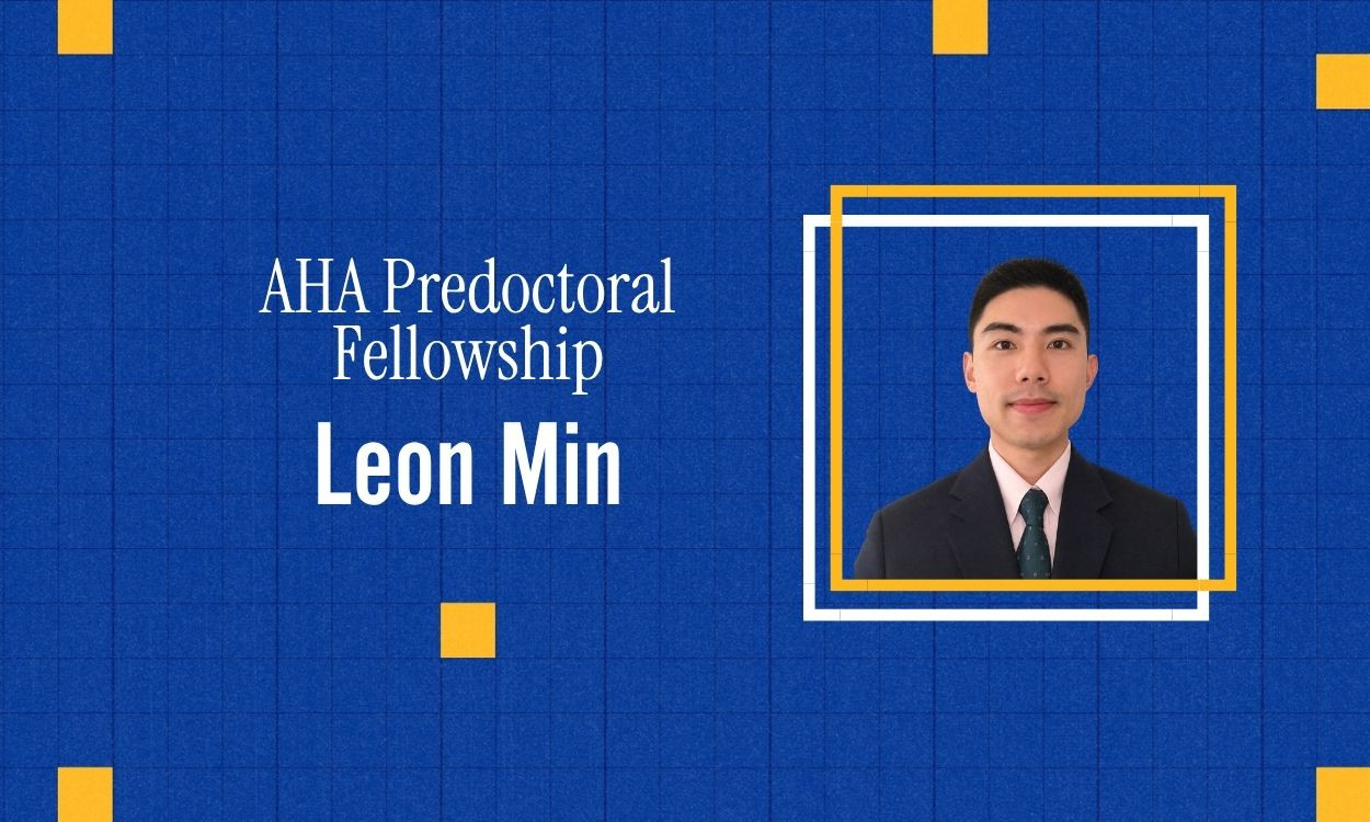 Pitt’s Leon Min wins American Heart Association (AHA) Predoctoral Fellowship