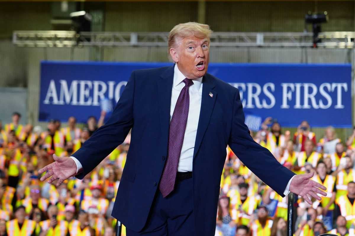 Donald Trump at a Rally