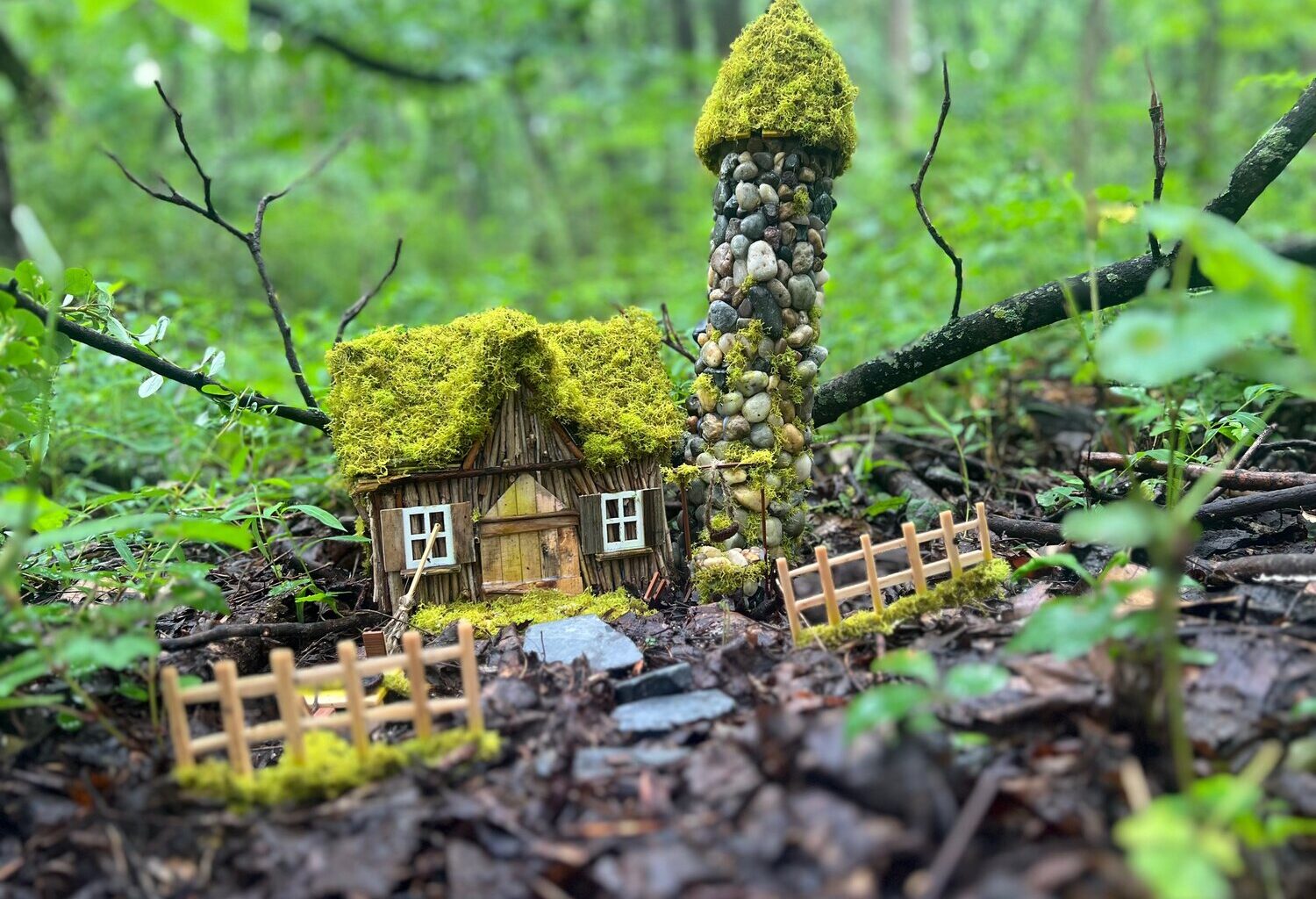 One of the festival&rsquo;s signature activities is the chance to build and decorate a fairy house for the Fairytale Trail.