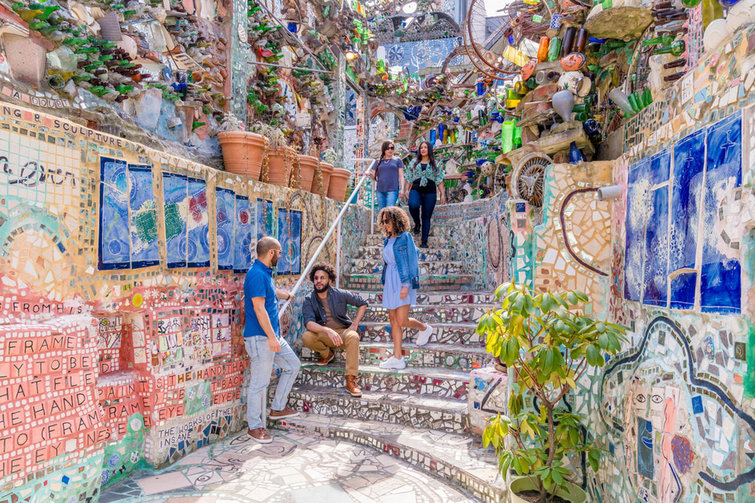 Magic Gardens is a starting point for guided street art tours through Bella Vista and Queen Village.