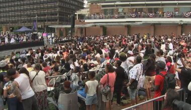 Thousands gather for Gospel on Independence in Philadelphia before storms force concert cancellation