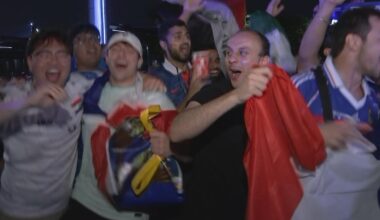France beats Iraq in World Cup Match in Philadelphia as fans celebrate, despite lengthy weather delay