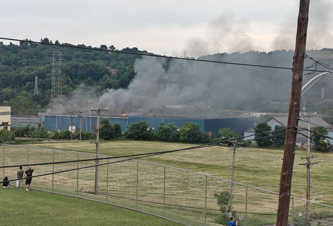 Fire in Glassport Fire in Glassport
