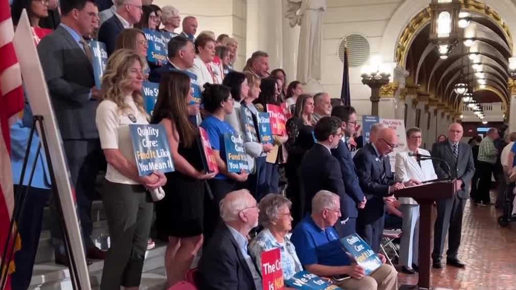 Advocates gather at the Pennsylvania Capitol to address senior care crisis