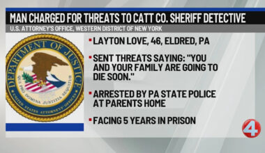 Pennsylvania man charged for threats to Cattaraugus County Detective