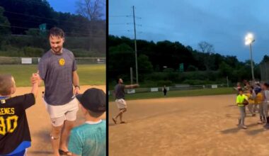 Paul Skenes surprises little leaguers at Pennsylvania field