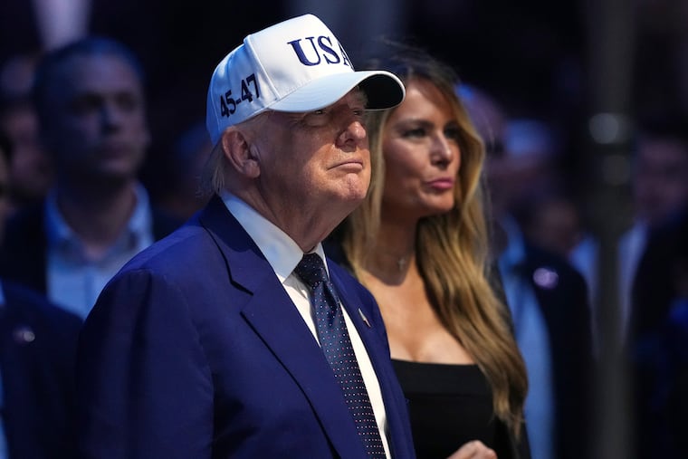 President Donald Trump at the Freedom 250 UFC match on Sunday.