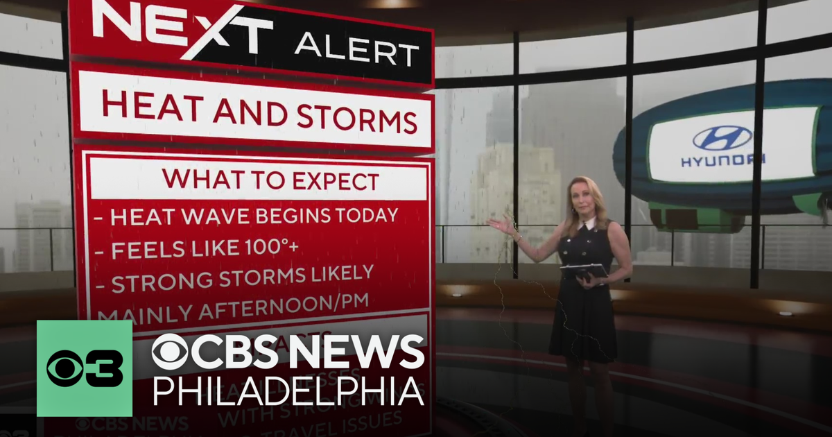 Another heat wave begins in Philadelphia Thursday as feels-like temps climb to 100+ degrees