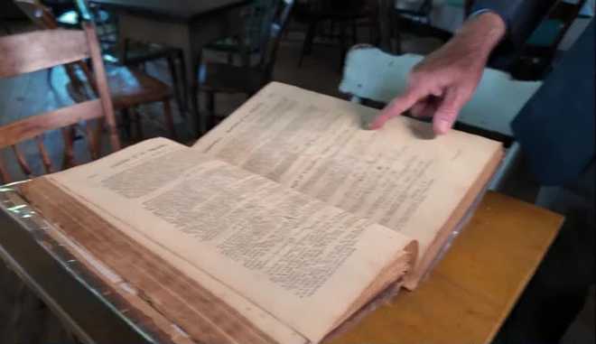 A Cumberland County historic re-enactor uncovered a rare journal from Pennsylvania's House of Representatives, dating back to 1776, at the Williams Grove Flea Market in March. a cumberland county historic re-enactor uncovered a rare journal from pennsylvania's house of representatives, dating back to 1776, at the williams grove flea market in march.