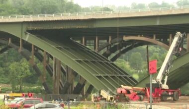 376 Bridge Closure: PennDOT crews test new Parkway East bridge