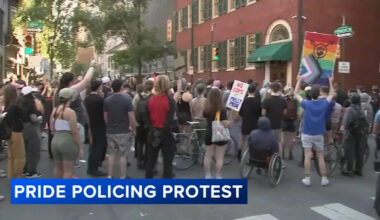 Philadelphia police response during Pride celebrations draws protest