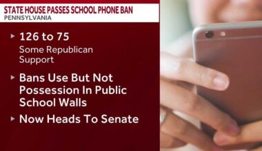 Pennsylvania House passes cell phone use ban in public schools