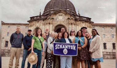 University of Scranton faculty and staff receive blessing from Pope Leo XIV