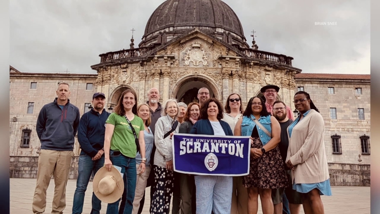 University of Scranton faculty and staff receive blessing from Pope Leo XIV