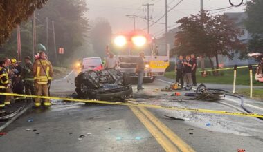 1 killed in fiery crash on Freemansburg Ave. in Bethlehem Township | Lehigh Valley Regional News