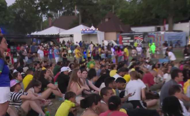 Fans gathered at Lincoln Financial Field in Philadelphia on Thursday for a FIFA Fan Fest and World Cup watch party featuring Brazil and Haiti. fans gathered at lincoln financial field in philadelphia on thursday for a fifa fan fest and world cup watch party featuring brazil and haiti. 