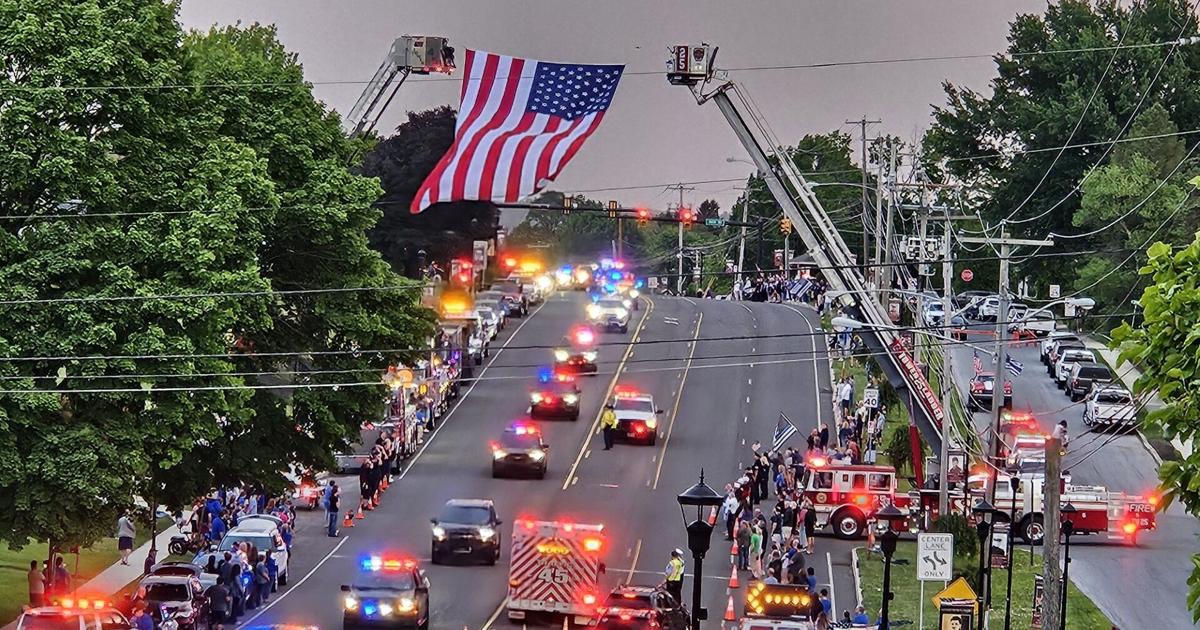 Procession honors fallen Central Berks police officer | Berks Regional News