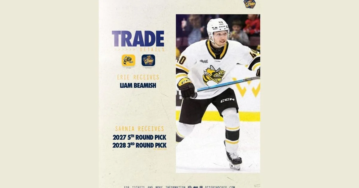 Liam Beamish Acquired by Erie Otters in OHL Trade | Video