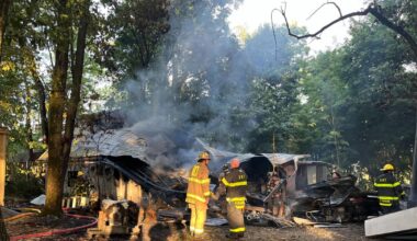 Explosive garage fire destroys building in northern Lehigh County | Northern Lehigh County