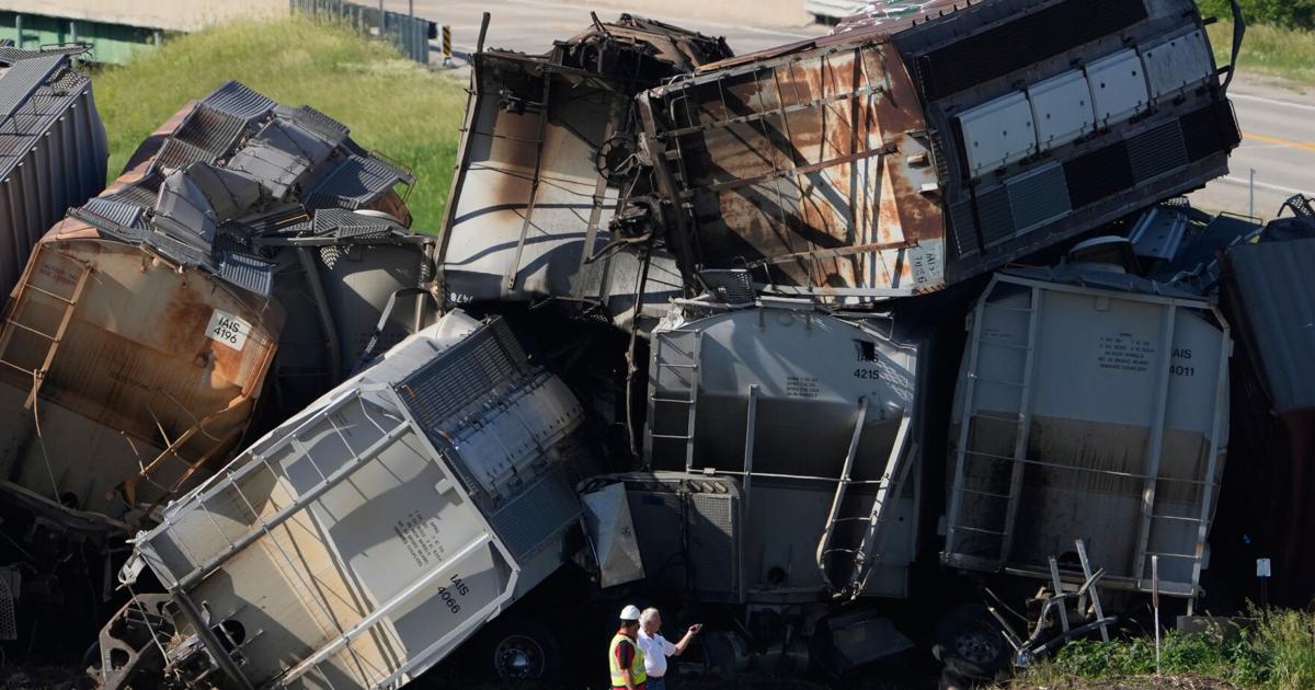 One dead and another injured after train strikes semi-truck in Iowa | Associated Press